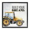 Stupell Industries Build Your Dreams Phrase Floater Framed Canvas Wall Art Design by Kim Allen